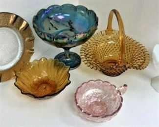 DG45: SIX PCS American glass includes hobnail, milk, goofus & 3 carnival https://www.ebay.com/itm/123960412767