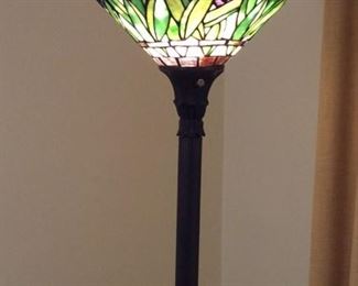 Tiffany Style Torchiere Floor Lamp
