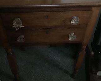 VERY NICE TWO DRAWER WORK STAND