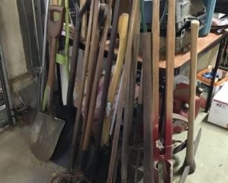 JUST A SMALL PART OF THE SELECTION OF GARDEN TOOLS