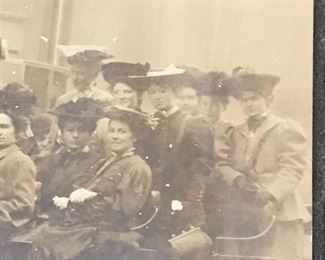 ANOTHER OF A NICE GROUP OF VICTORIAN LADIES RIDING IN THE FLIVVER