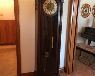 Grandfather clock solid brass movement