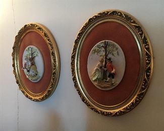 Porcelain wall plaques 3-D