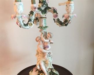 German porcelain candelabrum