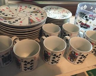 Horchow china bridge coffee set