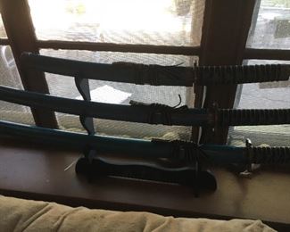 Samurai sword collection set
