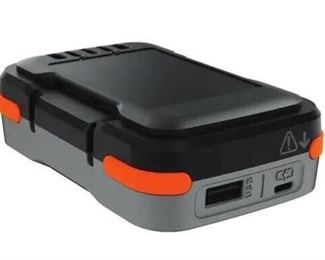 NEW BLACK+DECKER GoPak Cordless USB Battery Bank Rechargeable Lithium Charge + C