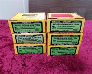 Lot of Maze Nails S205A-1 Stormguard Hot Dip Galvanized Ring Shank Box Nail