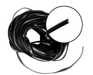 Phifer 0.3125 in. x 100 ft. Black Flat Spline