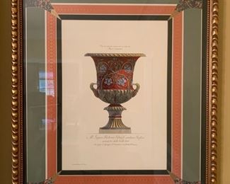 39. Framed Cavalier Piranesi Del ed Inc Antique Vase at the Capital Museum Italy Print (31" x 38")