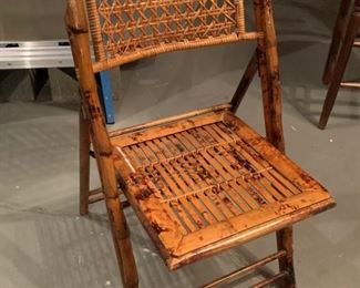 119. Set of Six Bamboo Folding Chairs