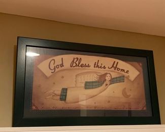 "God Bless This Home" Print