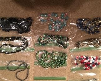 Large selection of necklaces