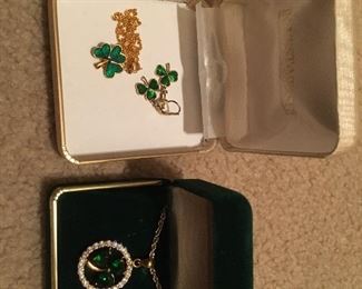 Earrings and Pennant necklace