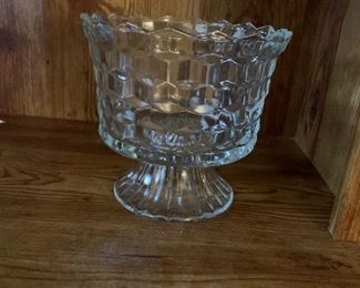 American Fostoria footed candy dish/truffle dish