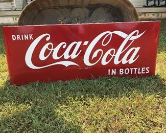 Nice Coke Sled 1950s or 1960s sign