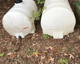 2- 65 gal water tanks