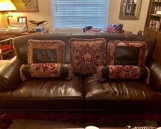 Bonded leather couch, great condition