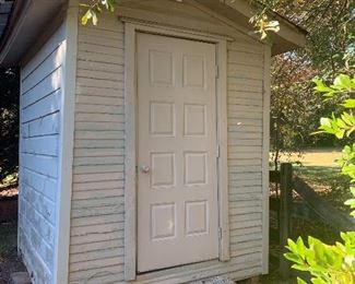 Wooden outdoor shed