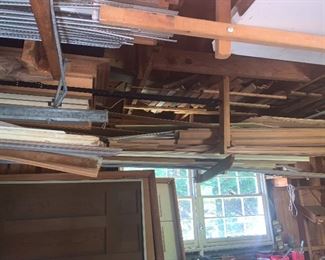 Doors, trim, lumber, screens.....garage full of “stuff”