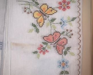 Cross stitch tablecloth