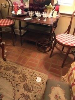 One of two tea carts