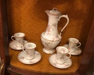 Haviland china chocolate set