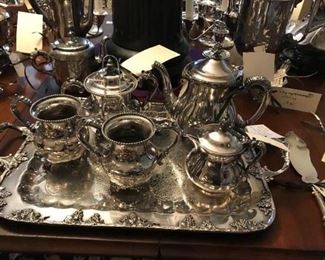 Silver tea service
