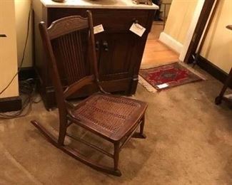 Mahogany ladies rocker