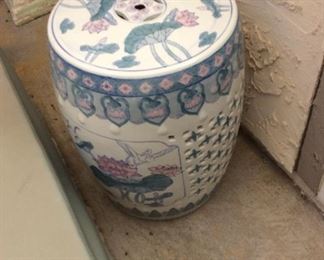 Asian style ceramic stool