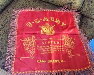 Vintage US ARMY pillow cover