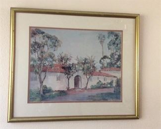 Framed mission art