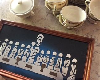 The Last Supper in abstract metal