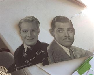 Nelson Eddy, Clark Gable ephemera 