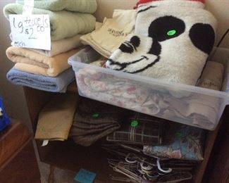 Towels and bed linens