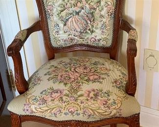 NEEDLE POINT CHAIR