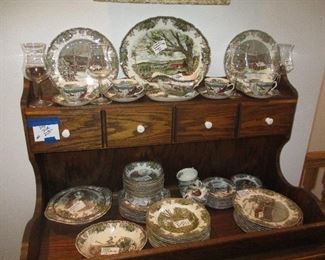 Johnson Bros. China Covered Bridge Set