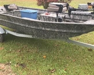 Alternate view of boat on trailer