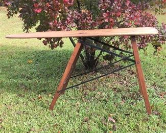 Vintage wooden ironing board