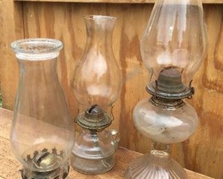 Vintage oil lamps