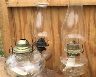 Vintage oil lamps