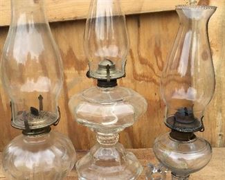 Vintage oil lamps