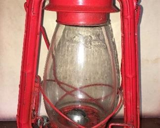 Vintage Winged Wheel kerosene lantern 