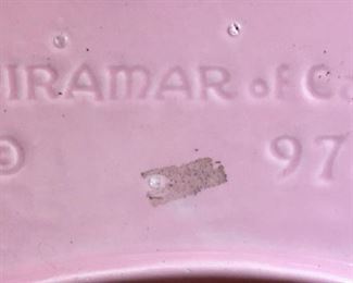 Vintage pink Miramar CA dish