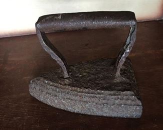 Vintage cast iron clothes iron