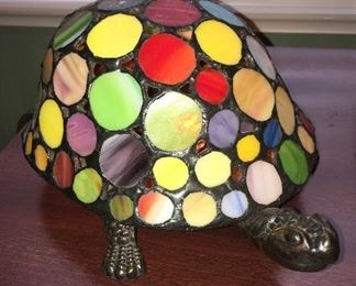 Stain glass turtle lamp