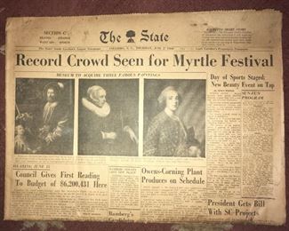 Vintage newspaper