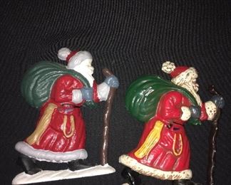 Cast iron Santa door stop