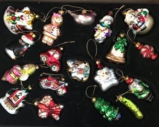Christmas glass ornaments