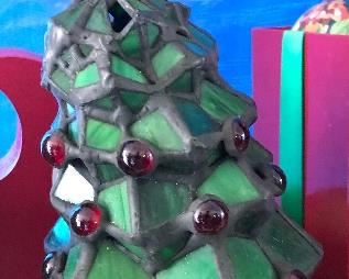 Stain Glass light up lamp